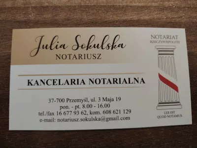 Kancelaria Notarialna Julia Sokulska Notariusz
